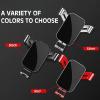FALMDCQ Compatible with Land Rover Range Rover Evoque 2019 2020, Gravity Car Holder Air Vent Protective Phone Mount Cradle 360 Rotation Bracket,A Black, normal view 3