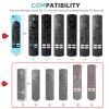 3 Pack Silicone Remote Cover Replacement Compatible with Toshiba and Insignia Fire TV Remote, Lightweight Anti Slip Shockproof Remote Case Glow in The Dark Green Rose Red Sky Blue view 2
