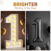 Tongjoy Marquee Letters 4 Feet Tall 4FT Large Light Up Letters S for Birthday Wedding Engagement Party Decorations Will You Marry Me Sign Yard Pre-Cut Foam Board view 3