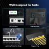 10 Port Gigabit Switch, 8 x 100/1000Mbps Ports, 2 Gigabit Uplink, Support Vlan, Metal Fanless Unmanaged Plug and Play YuLinca Ethernet Switch view 4