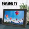 Sanpyl 10 Inch Portable TV, Rechargeable ATSC Digital TV with VGA, AV, USB, SD Card Slot, MMC, Digital Tuner, Suction Cup & 12V Car Charger & Remote Control, 1800mAh Rechargeable view 2