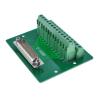 Ganasome DB25 D-Sub Female Header Breakout Board Terminal Block for DIN Rail Mounting, 35mm C45 Rails view 2