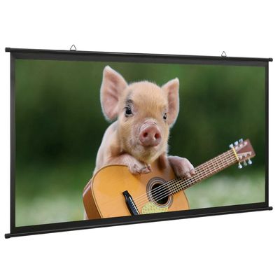 60" 72" 80" Projector Screen, 16:9 HD Projector Screens Pull Down for Office Home Cinema Party, Indoor Outdoor Portable Projector Movie Screen for Garden, 160 Viewing Angle ( Size : 60" (4:3) )