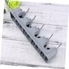 Cabilock Mop and Broom Holder Wall Mount 33x6x7cm 5 Hooks Sturdy Abs Plastic Home Organizer view 3