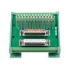 Ganasome DB25 D-Sub Male & Female Header Breakout Board Terminal Block for DIN Rail Mounting, 35mm C45 Rails view 2