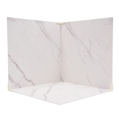 24x24 inch Shooting Backdrops, 3PCS Photo Backdrop Boards, Marmorierung und weie Kulisse, Food Photography Backdrops