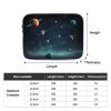 Laptop Case Sleeve 17 inch Laptop Bag Shockproof Computer Carrying Cover Protective Outer Space Starry Sky Notebook Case view 2