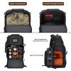 MOSISO 360 Degree Ball Head Aluminum Camera Tripod Stand with Bag&Phone Mount&Camera Backpack, DSLR/SLR/Mirrorless Equipment Bag with Tripod Holder&Laptop Compartment, Black view 2