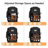 MOSISO 360 Degree Ball Head Aluminum Camera Tripod Stand with Bag&Phone Mount&Camera Backpack, DSLR/SLR/Mirrorless Equipment Bag with Tripod Holder&Laptop Compartment, Black view 3