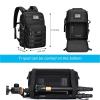 MOSISO 360 Degree Ball Head Aluminum Camera Tripod Stand with Bag&Phone Mount&Camera Backpack, DSLR/SLR/Mirrorless Equipment Bag with Tripod Holder&Laptop Compartment, Black view 4