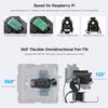 XYGStudy RaspRover Open-Source 4WD AI Robot Compatible with Raspberry Pi 4B with Dual Controllers and Computer Vision, PI4B-4GB Included (RaspRover PT PI4B AI Kit) view 4