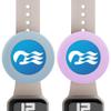 SPOMOX Princess Cruise Medallion holder Watch Adapter [2 Pack], Silicone Princess Medallion Holders Accessories for Carnival Ocean Medallion, Also for Apple Airtag Dog Collar Holder (Blue/Purple) view 1