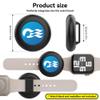SPOMOX Princess Cruise Medallion holder Watch Adapter [2 Pack], Silicone Princess Medallion Holders Accessories for Carnival Ocean Medallion, Also for Apple Airtag Dog Collar Holder (Blue/Purple) view 2