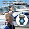 SPOMOX Princess Cruise Medallion holder Watch Adapter [2 Pack], Silicone Princess Medallion Holders Accessories for Carnival Ocean Medallion, Also for Apple Airtag Dog Collar Holder (Blue/Purple) view 3