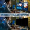 JQZWXX 20-32in Screen Anti-Spy Protection Film, Removable Security Shield Filter Anti-Spy, Anti-Scratch Computer Privacy Screen Protector,protect Eyes and Privacy for Public Places,20in 458 * 270mm view 2