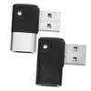 Angoily 4pcs USB Type-c Converter for Elbow Converters Type-c to USB Adapter Right Angle Adapter Material