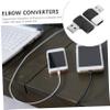 Angoily 4pcs USB Type-c Converter for Elbow Converters Type-c to USB Adapter Right Angle Adapter Material view 3