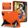 AKABEILA Compatible with Apple iPad Pro 11 inch(2018/2020/2021/2022)/Air 4 10.9(2020)/Air 5 10.9(2022) Tablet Casehockproof Cover with Kickstand for Kids Children Boys Babies Orange Black view 1