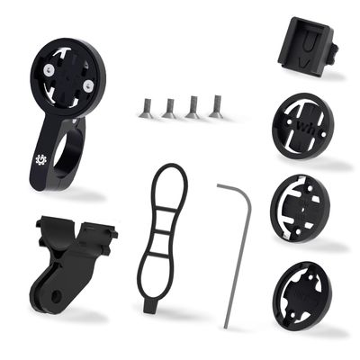 Aero Bars Mount for Wahoo - Bike Computer Mount for Garmin Edge Wahoo Element Bolt Mini Cateye Bryton GoPro Action Camera and Flashlight, for Aero Bar, TT Bars, Tri Bars for Road and Triathlon Bikes