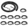 Ubramac RJ9 4P4C Telephone CordTelephone Handset Cord,Coiled Wire 10 Pack 8Ft Uncoiled / 1.4Ft Coiled Landline Phone Handset Cable RJ9 4P4C Telephone Accessory -10 Pack view 1