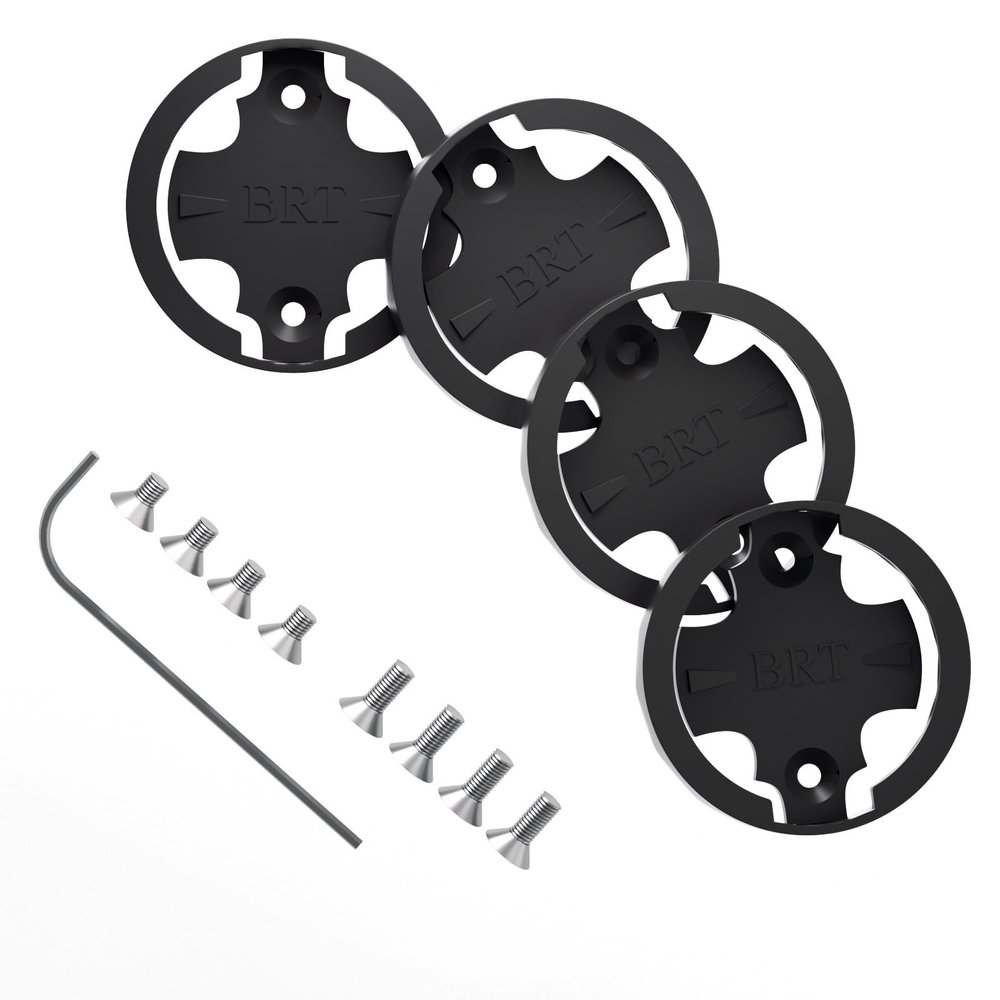 GRQUSTO Bike Computer Mount for Bryton - 4 Pcs Mount Insert Adapter for Rider Stages Dash Hammerhead Out Front Bike Mount, Cycling Computer Mounts Replacement Base