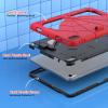 AKABEILA Compatible with Apple iPad 10th 2022 Tablet CaseLightweight Shockproof Rugged Protective Cover with Kickstand for Kids Children Boys Babies Red Black view 3