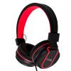 Cool Toronto Jack 3.5mm Headphones with Micro Black-Red view 1