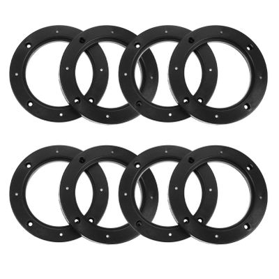 Mobestech 2 Pairs Car Speaker Spacer Adapter Sturdy Speaker Mount Bracket Ring Useful Speaker Adapter Auto Speaker Ring for Car (5 Inch), 16X16cm, Black, HTE175257KY5