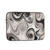 ZLWEI Laptop Sleeve Marble Swirl Laptop Case Slim Laptop Bag Durable Briefcase Shockproof Laptop Protective case for Men Women Work Travel 17 inch, Black view 1