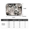 ZLWEI Laptop Sleeve Marble Swirl Laptop Case Slim Laptop Bag Durable Briefcase Shockproof Laptop Protective case for Men Women Work Travel 17 inch, Black view 3