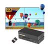 4K60 Video Wall Controller 2x2 3840x2160@60Hz 2 Inputs, 2x2 1x2 2x1 1x3 3x1 1x4 4x1 90/180 Rotate, Bezel Correction, Cascading, Multi TV Display System for Digital Signage Control Room TAA Compliant view 1