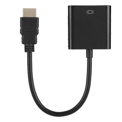 Pilipane high Definition Multimedia Interface to VGA Adapter, Male to VGA Female Video Converter Adapter Cable, for Computer PC HDTV Desktop Laptop Monitor Project, Video Converter Adapter Cable