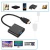 Pilipane high Definition Multimedia Interface to VGA Adapter, Male to VGA Female Video Converter Adapter Cable, for Computer PC HDTV Desktop Laptop Monitor Project, Video Converter Adapter Cable view 2