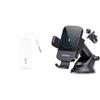 Twelve South AirFly Pro Bluetooth Wireless Audio Transmitter/Receiver for up to 2 AirPods & CHGeek Wireless Car Charger, 15W Fast Charging Auto Clamping Car Charger Phone Mount Phone Holder view 1