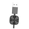 DOITOOL 10Pcs Silicone Cable Holder Clips with Strong Adhesive Wire Organizer for Desktop Cord Management Compact Design for USB Power Audio Cables and Earphone Protection in Grey