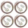 Bangun 4Pack 12 Strand Multimode OM3 50/125 LC-UPC Fiber Pigtail, 1.5 Meters LC-OM3 Fiber Optic Pigtail, Includes 48 Fiber Optic Fusion Splice Protective Shrink Sleeves view 1