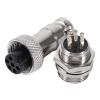 10 Set GX12 Aviation Plug Connector, 6Pin 12mm Aviation Plug Male Female Metal Socket Connector for Aviation Electronic Connector view 3