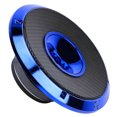 Audiopipe 8" Compression Horn Mid-Range Loudspeaker (APMB-828GH-BLU), 400W, Built-in Compression Horn Driver, Flat Steel Basket, 2-Way Coaxial, KSV Voice Coil, Grill, Sleek Candy Blue