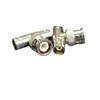 2 PCS BNC-KJK Pure Copper BNC RF Tee Adaptor Male Head Turn to 2 Famale Head 50 Ohm Socket Connector T Shape Converter view 1