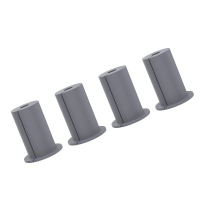 Ethernet Cable Grommet - Sturdy Rubber Wall Grommet for Home Cable Routing, 4PCS Kit (Gray)