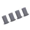 Ethernet Cable Grommet - Sturdy Rubber Wall Grommet for Home Cable Routing, 4PCS Kit (Gray) view 1