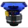 Audiopipe 6.5" Compression Horn Mid-Range Loudspeaker (APMB-628GH-BLU), 300W, Built-in Compression Horn Driver, Flat Steel Basket, 2-Way Coaxial, KSV Voice Coil, Grill, Sleek Candy Blue view 3