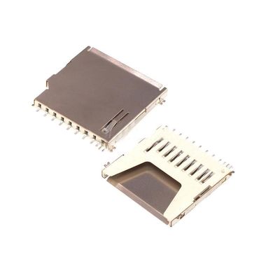 10 PCS SD Card Holder Long Simple Long Body Without Self-Elastic Slot Long Gold-Plated Copper Environmental Protection