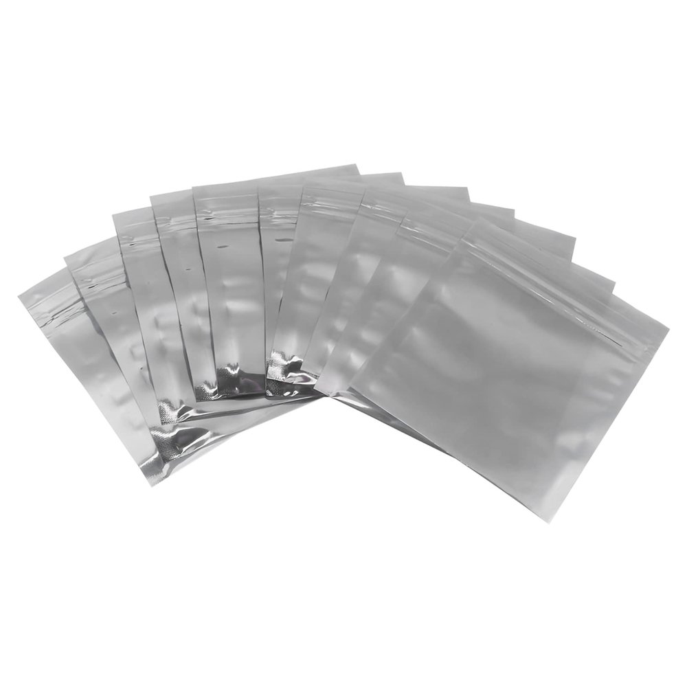 100pcs Premium Antistatic Package Bag, Double Side 15 Wire Resealable Zipper bag for SSD HDD Electronic Components(8 * 9cm)