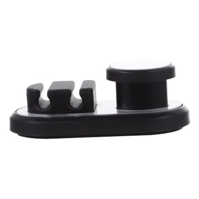 Angoily 2pcs Self-Adhesive Cable Clips for Car and Home Wire Management Holder Hook for Keys Cables Compact Easy to Use for Organizing Electrical Appliances and Accessories