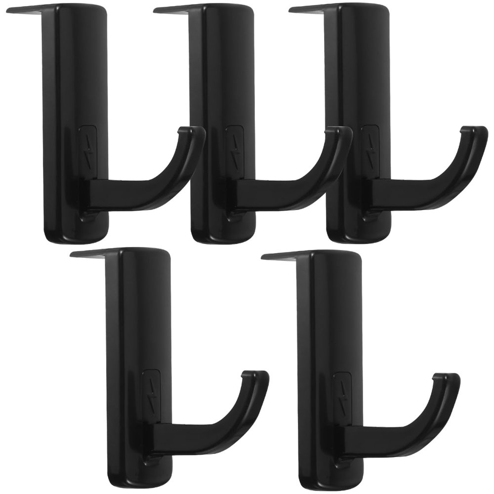 Angoily Headphone Hook for Desk, Black Plastic Stand for Headphones for Home and Office Use, 3.14 X 2.36 X 4.72 Inches