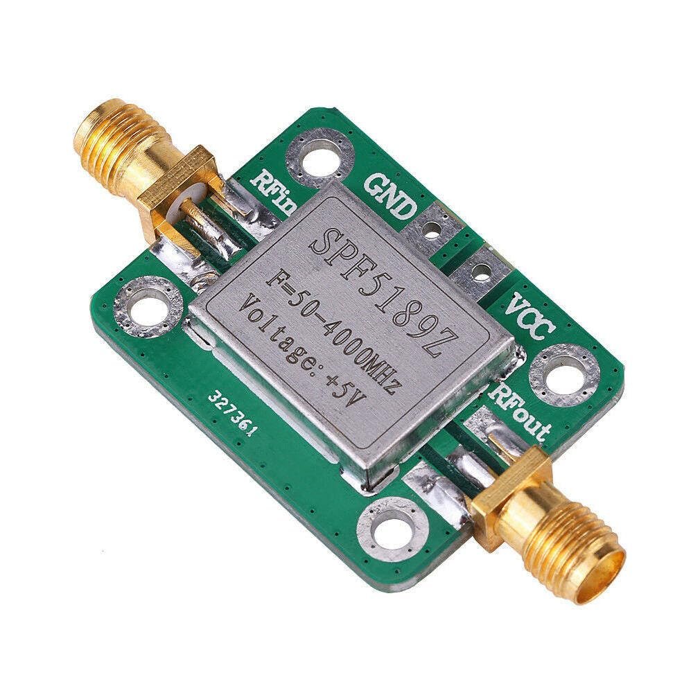 50-4000MHz RF Low Noise SPF5189 0.6dB Wide Band Signal Receiver for FM HF VHF/UHF Ham Radio