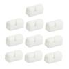 Angoily 10pcs Silicone Cable Organizer Clips Desk Cord Organizer Cable Management Clips Cord for Speaker Wires Computer Wires Audio view 1