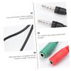Angoily 6pcs Headphone Splitter Cable for Laptop Mic Headphone Adapter Random Color view 2