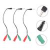 Angoily 6pcs Headphone Splitter Cable for Laptop Mic Headphone Adapter Random Color view 3